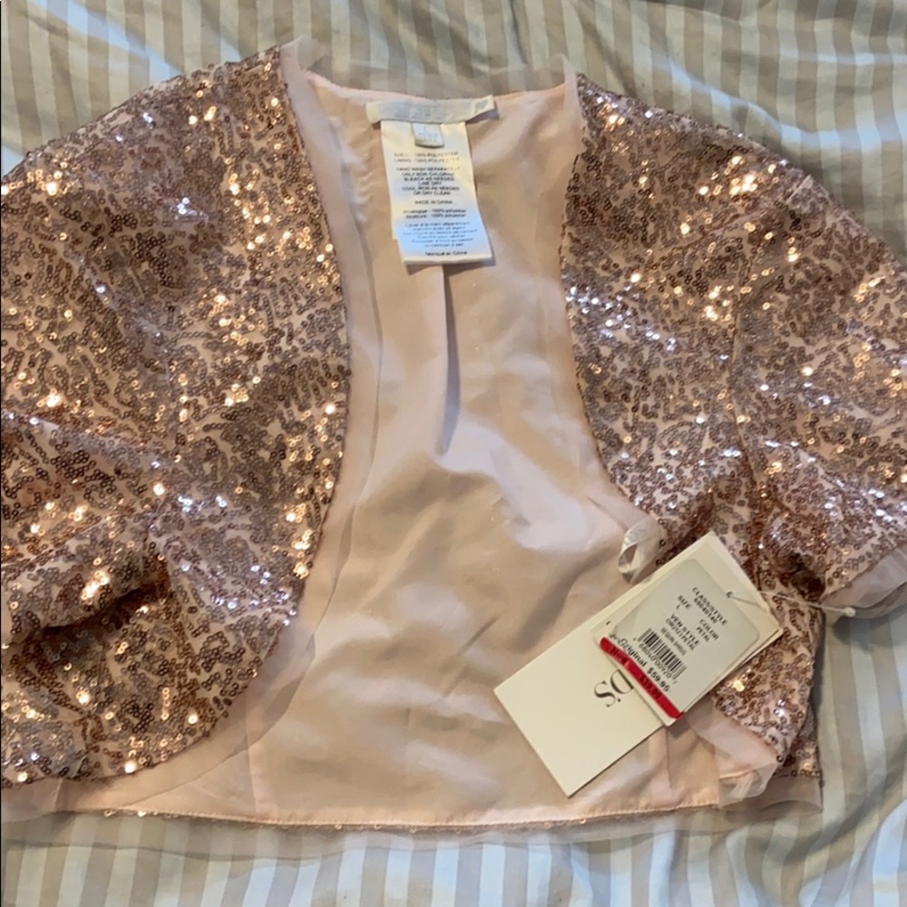 David’s Bridal size Large Shrug NWT